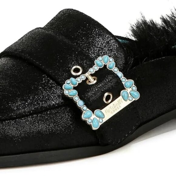 NEW DR. SCHOLL'S Iris Apfel Mr Carl Mules in black for women 825 4m2 - Picture 4 of 10